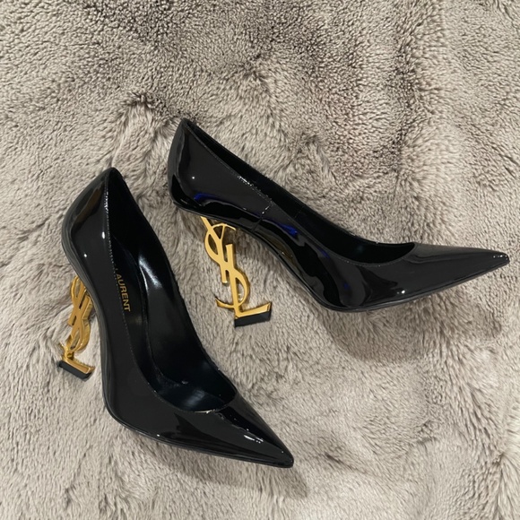 Authentic Saint Laurent 110mm Opyum Patent YSL-Heel Pumps - Picture 5 of 13